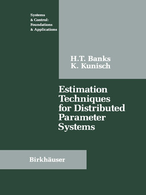 cover image of Estimation Techniques for Distributed Parameter Systems